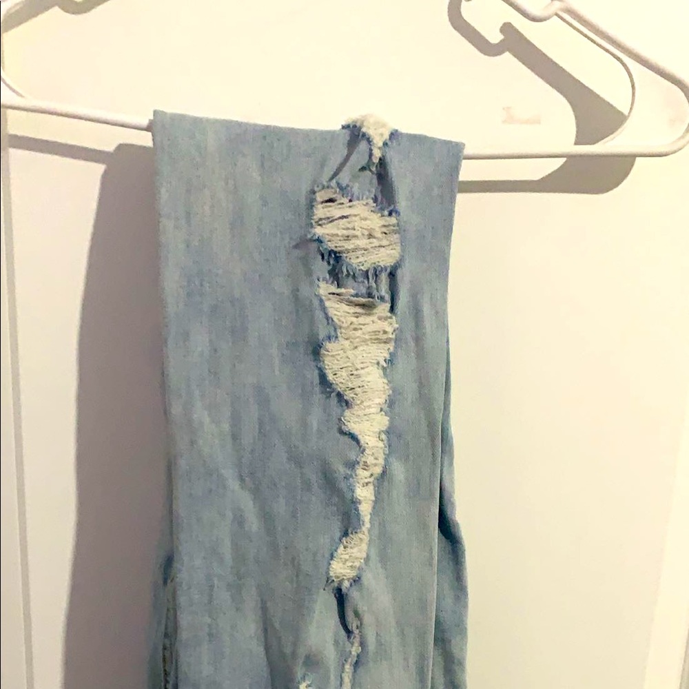 Distressed jeans